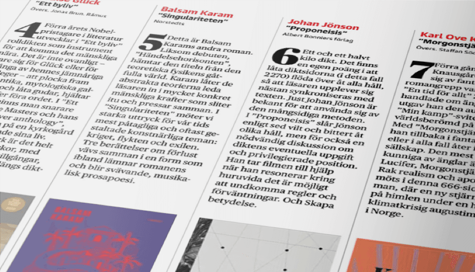 newsletter Boklistan