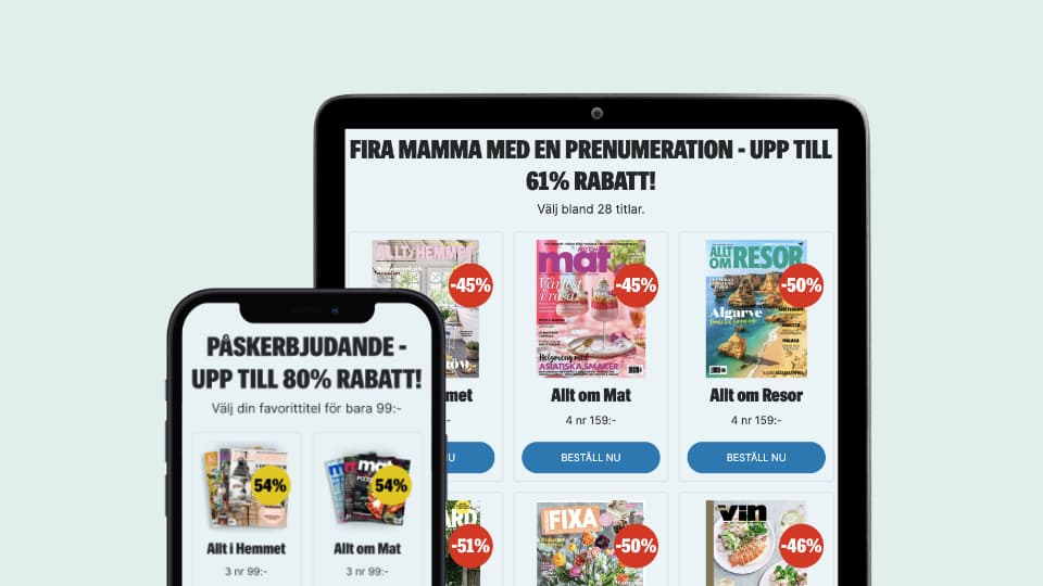 newsletter Erbjudanden